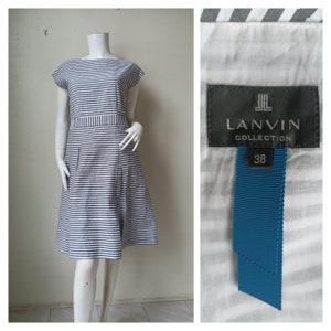 Authentic LANVIN Collection Dress Luxury Designer Size 38