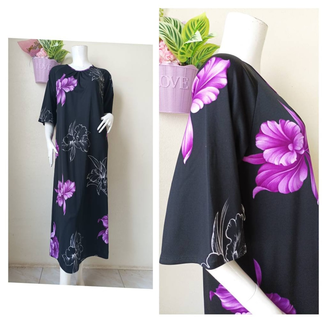Vintage Floral Maxi Dress Relaxed Casual Style