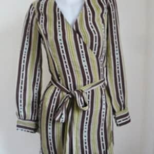 Diane Von Furstenberg Geometric Print Wrap dress size 2.