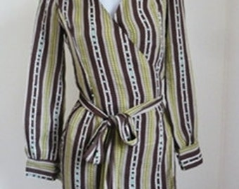 Diane Von Furstenberg Geometric Print Wrap dress size 2.