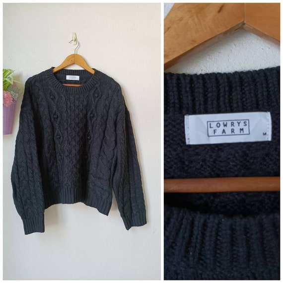 CvintageLand Lowrys Farm Sweater Crewneck Nice Design Size M