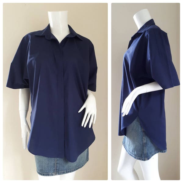 Norma Kamali Vintage shirt 1980's/ oversized shirt /Japan