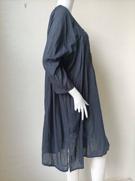 Issey Miyake Plantation Dress , Cotton Dress Size… - image 4
