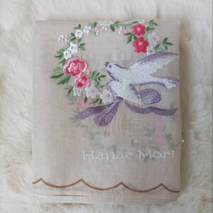 Hanae Mori Handkerchief Cotton Vintage Pocket Square Scarf image 8