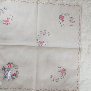 Hanae Mori Handkerchief Cotton Vintage Pocket Square Scarf image 9