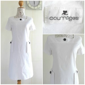 Verkoop! Vintage Courreges katoenen jurk Maat 9AR (S- M)