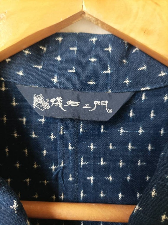 Antique Japanese Boro Indigo Dye Jacket Vintage C… - image 3