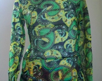 Comme Des Garcons Tricot See-through Blouse Small size.