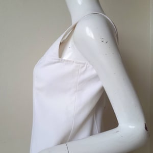 Vintage Courreges White cotton dress Size 40 Medium image 10