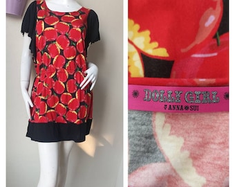 Dolly Girl by Anna Sui Mini Dress. Print Mini Dress Size 2 Dolly Girl by Anna Sui Mini Dress. Print Mini Dress Size 2