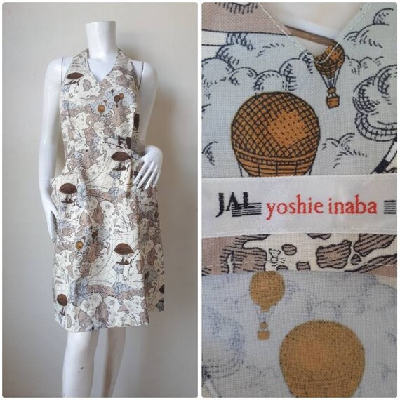 Vintage Yoshie Inaba Map print Apron
