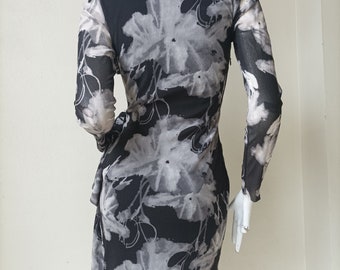 Vintage 90s Mesh Print Dress by Vivienne Tam Size P - Etsy