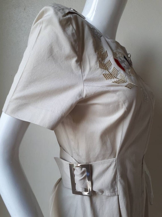 Vintage Cotton Shirt Dress / Small -Medium - image 6