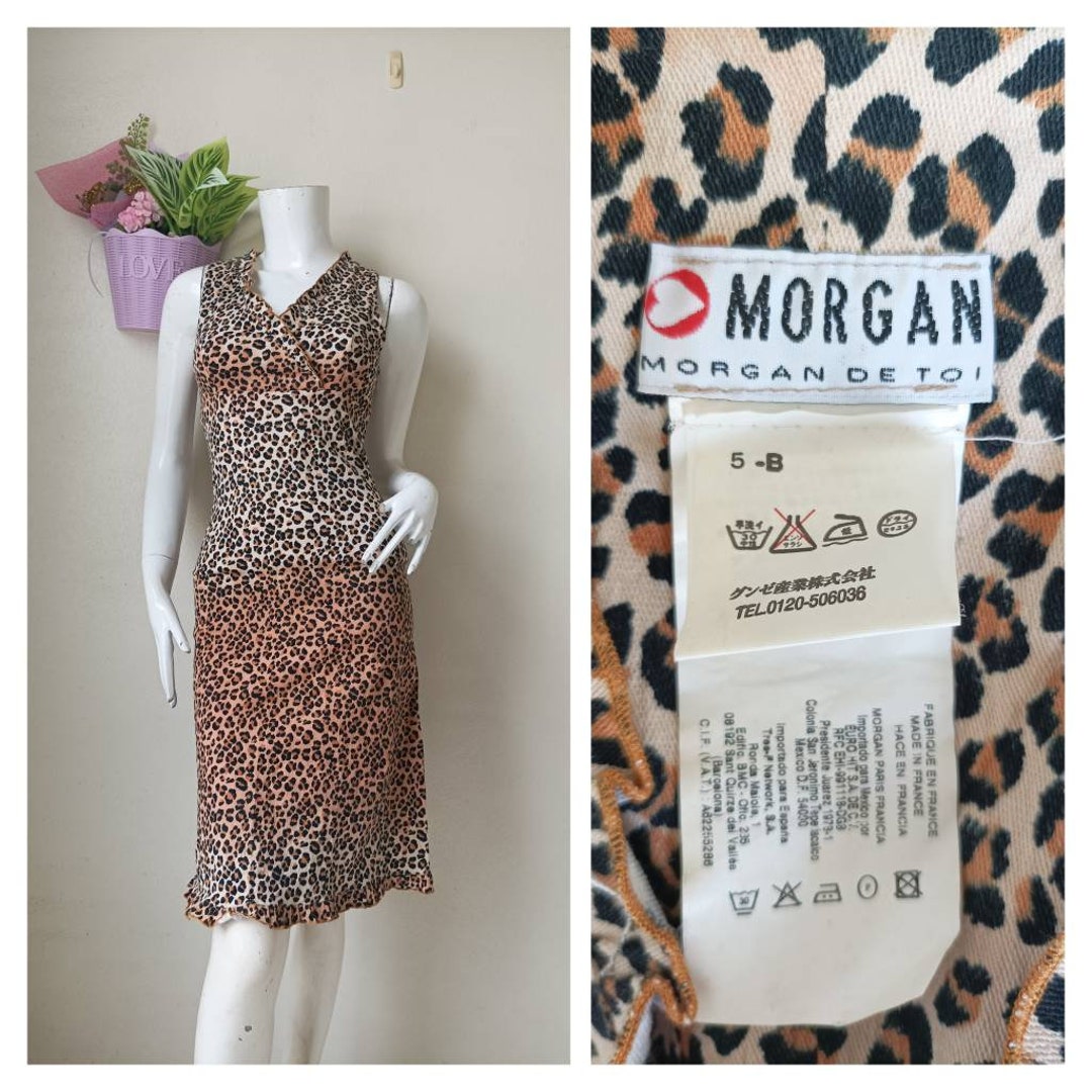 Morgan De Toi Leo Pat Body Con Dress Size 2 Small Etsy Ireland