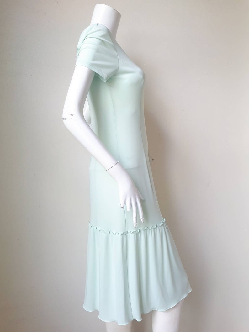 Vintage Courreges maxiklänning storlek 9AR passar medium NWT bild 5