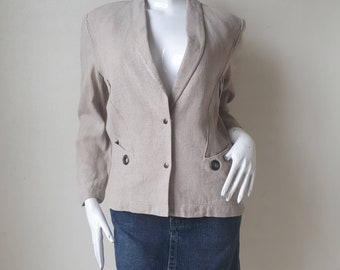 ヴィンテージ ティエリーミュグレー ブレザー / リネンジャケット