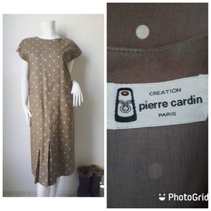 Vintage Creation Pierre Cardin Polka dot Dress  Size 9 Medium