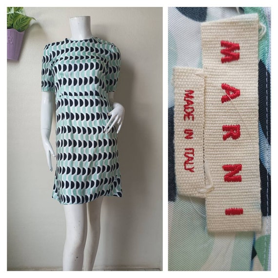 Marni, Marni dress with multicolored Print Dress / size eu 38