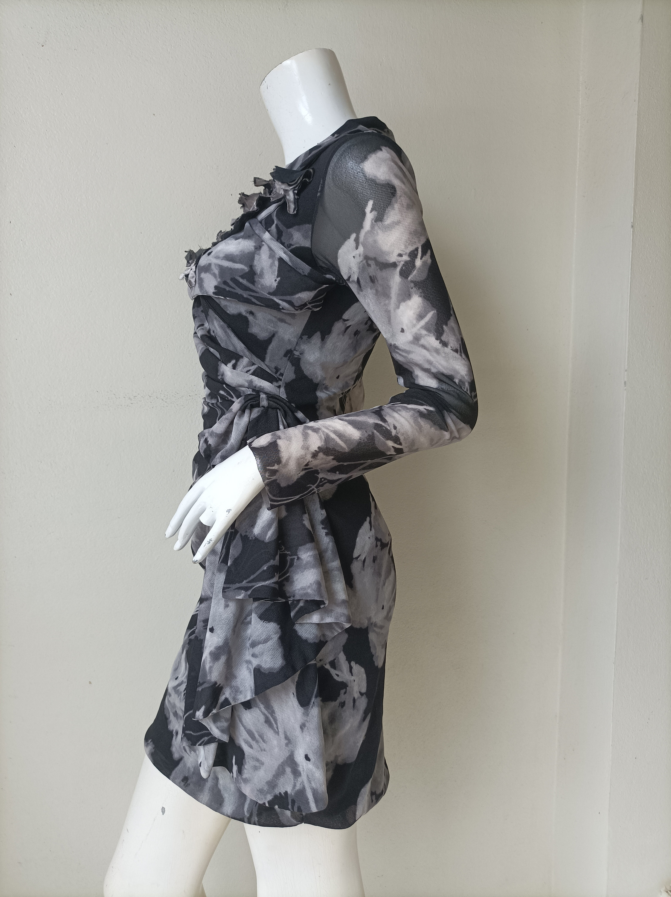VIVIENNE TAM ピオニー ジャケトsize38 Vintage 90s Mesh Print Dress by Vivienne Tam Size P - Etsy