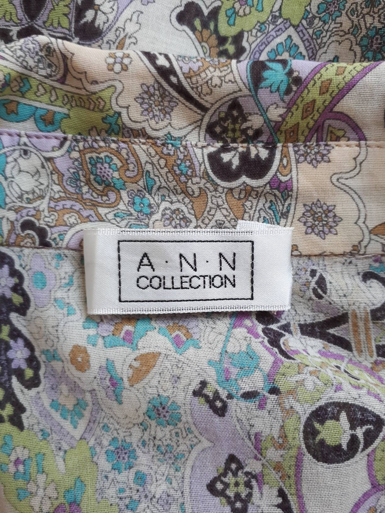Haut chemise chemisier pull été motif fleuri taille S manches 3/4 : Achat occasion | Blouses manches 3/4 (femme) TEX Multicolore Bon état
