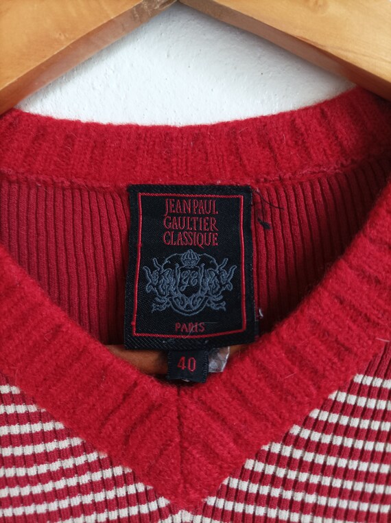 Jean-paul GAULTIER CLASSIQUE Striped Rib Knit Sweater Size 40 - Etsy