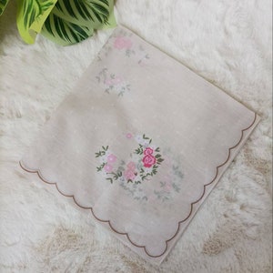 Hanae Mori Handkerchief Cotton Vintage Pocket Square Scarf image 5