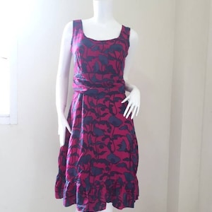Vintage Casual Dress, 1990s Dress, Marc Jacobs, Floral Dress Size 2