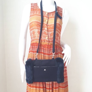 Vintage Courreges fur synthetic  bag