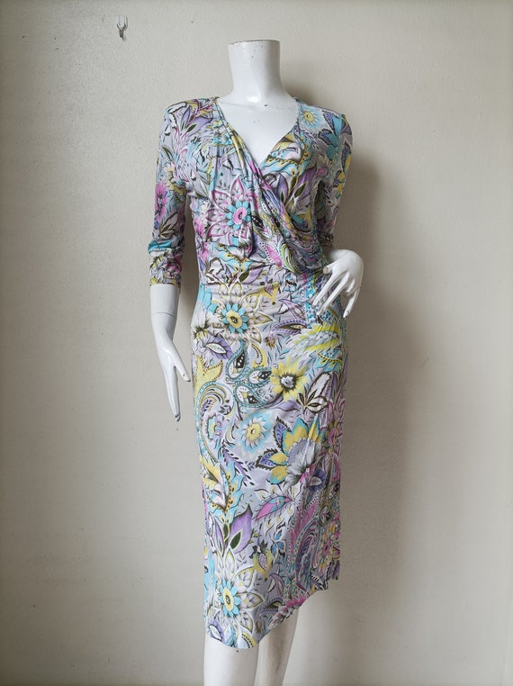 Vintage ETRO Jersey Dress ~Made in Italy Designer… - image 3
