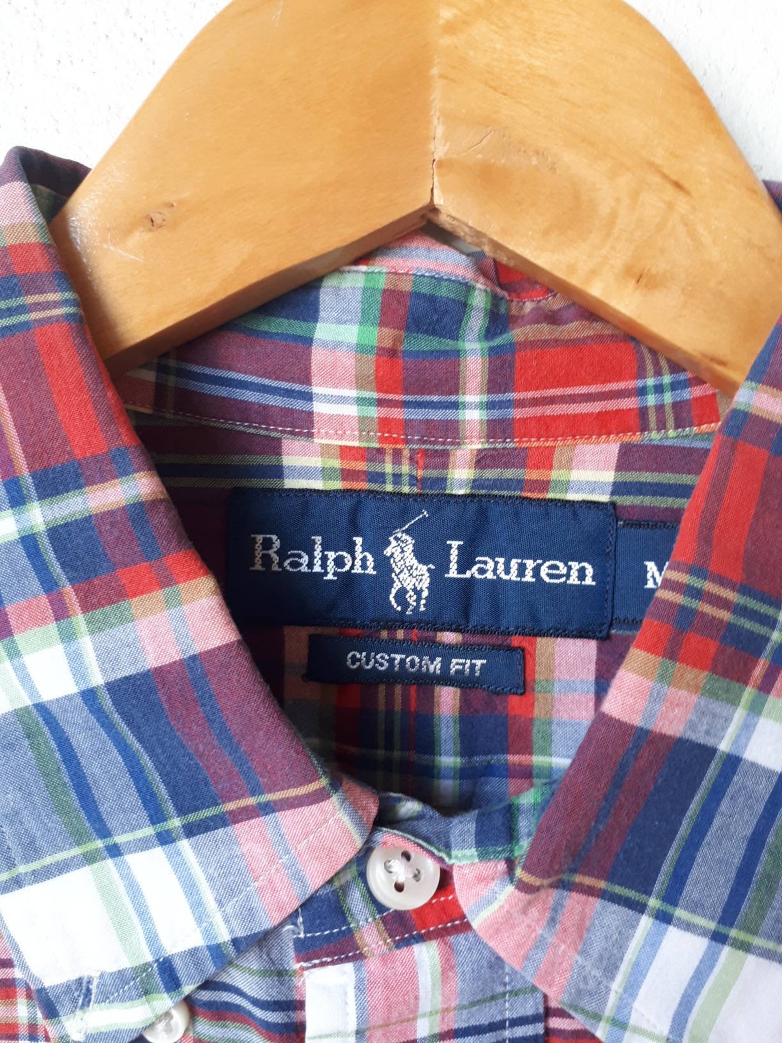 Vintage Ralph Lauren Striped Shirt Custom Fit Size M - Etsy