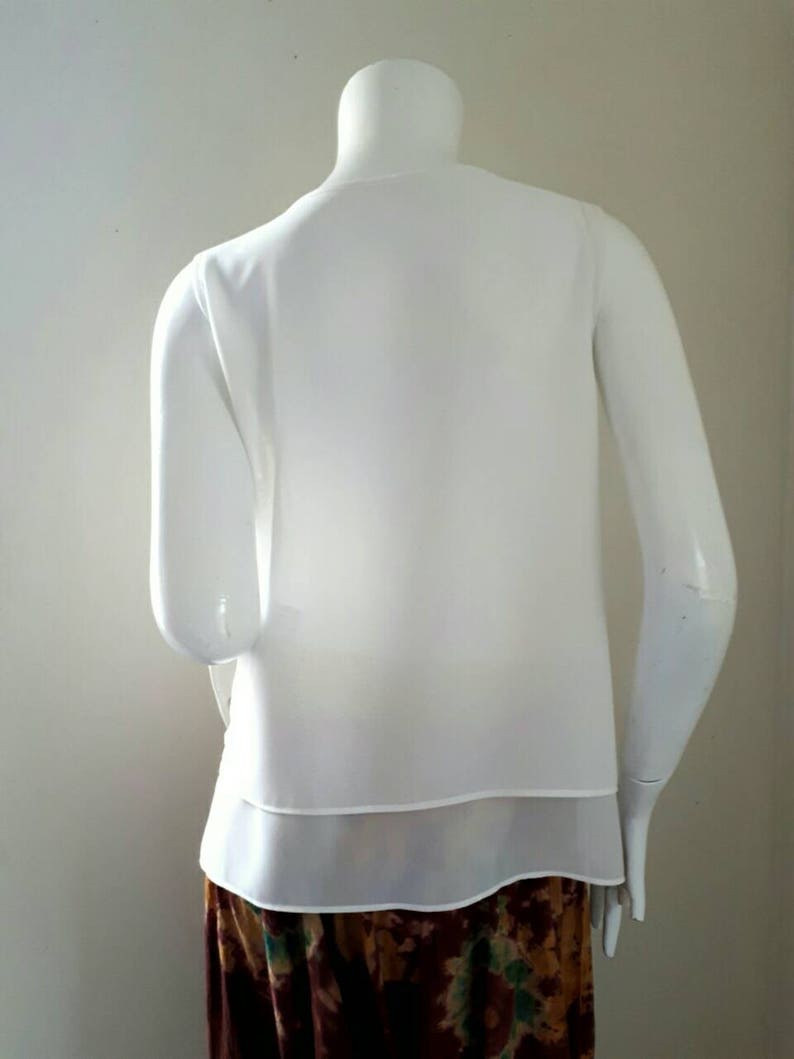 Vintage Gianni Valentino Chiffon blouse Size 9 Small Medium