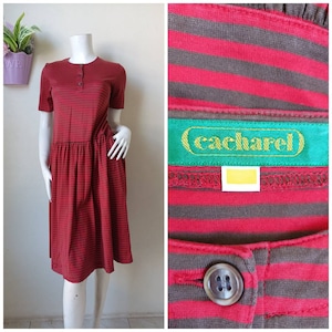 Vintage Cacharel Baumwollkleid Gr.S