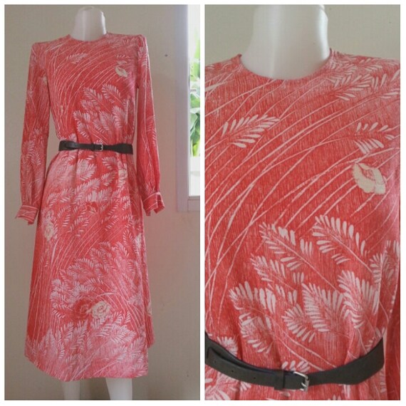 Vintage VIVID HANAE MORI floral Maxi Dress Size Me