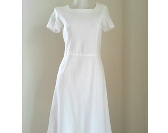 Sonia Rykiel White Cotton Dress Size 38 S - M