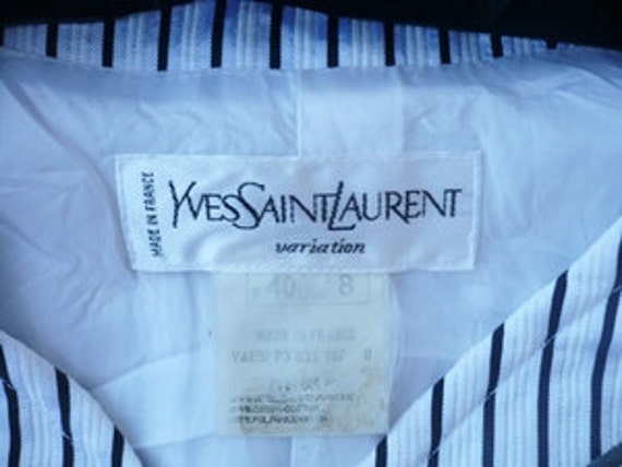 Yves Saint Laurent variation Striped blazer. - image 3