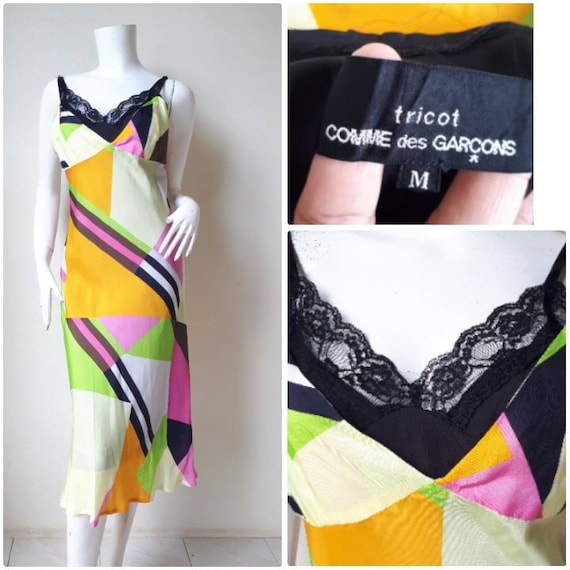 Vintage tricot COMME des GARCONS Silk dress Size M
