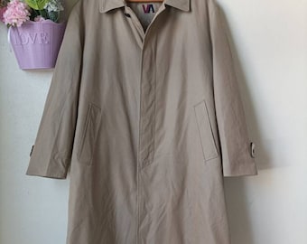 Vintage Valentino Amedeo Tan Trench Coat / Tamaño M Trench Coat