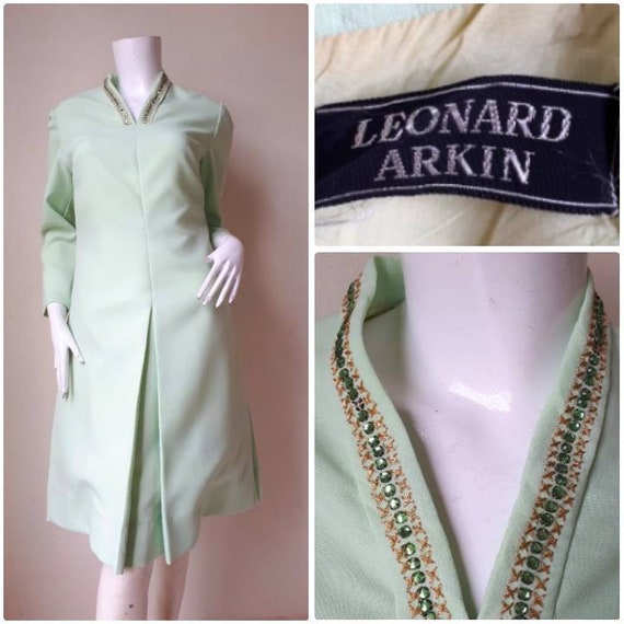 Vintage Leonard Arkin Dress /  Size Small - image 1