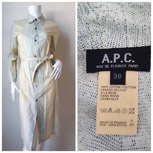 A.P.C Minimalist Shirt Dress Size 38