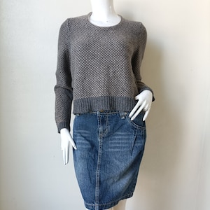 Vintage Sonia Rykiel Knitted Sweater Pull Over / Wool and Cashmere Sweater Size 38