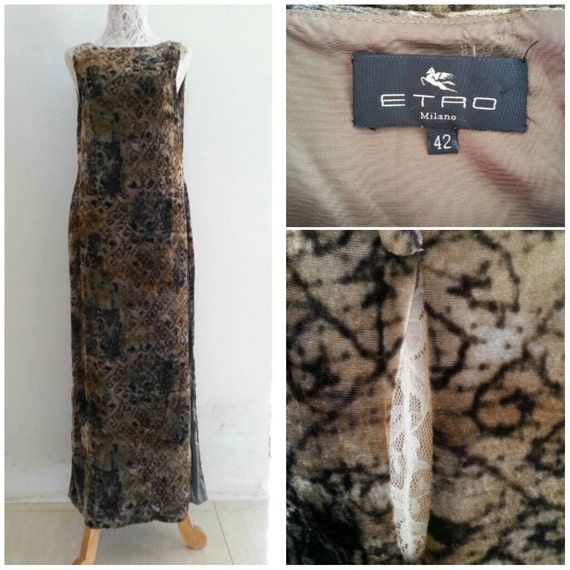 etro velvet dress