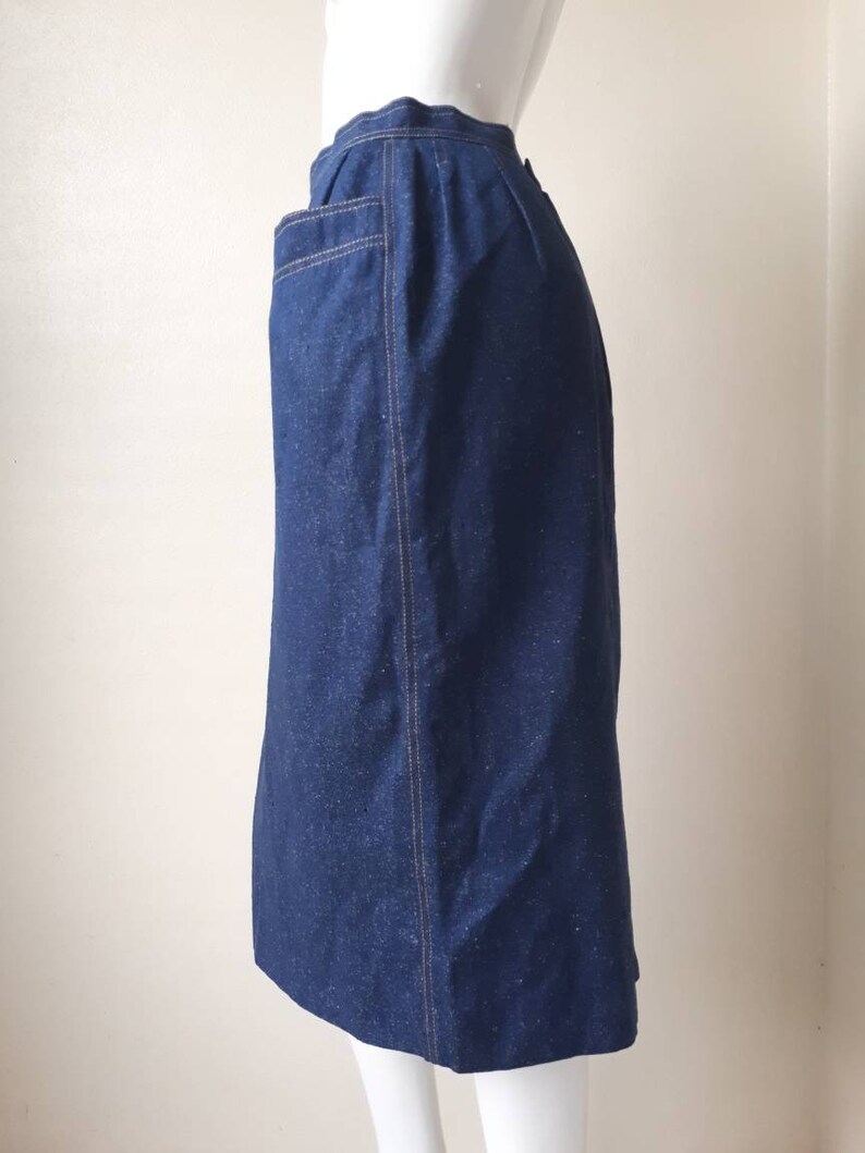 Leonard Skirt Leonard Fashion Paris Jeans Women Skirt Vintage Leonard Denim Skirt Waist 28