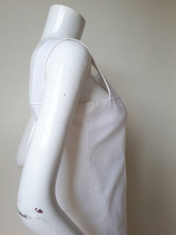 Vintage Courreges White cotton  dress Size 40 Med… - image 6