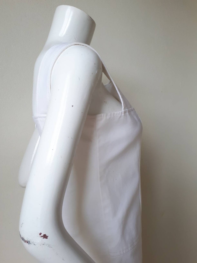Vintage Courreges White cotton dress Size 40 Medium image 6