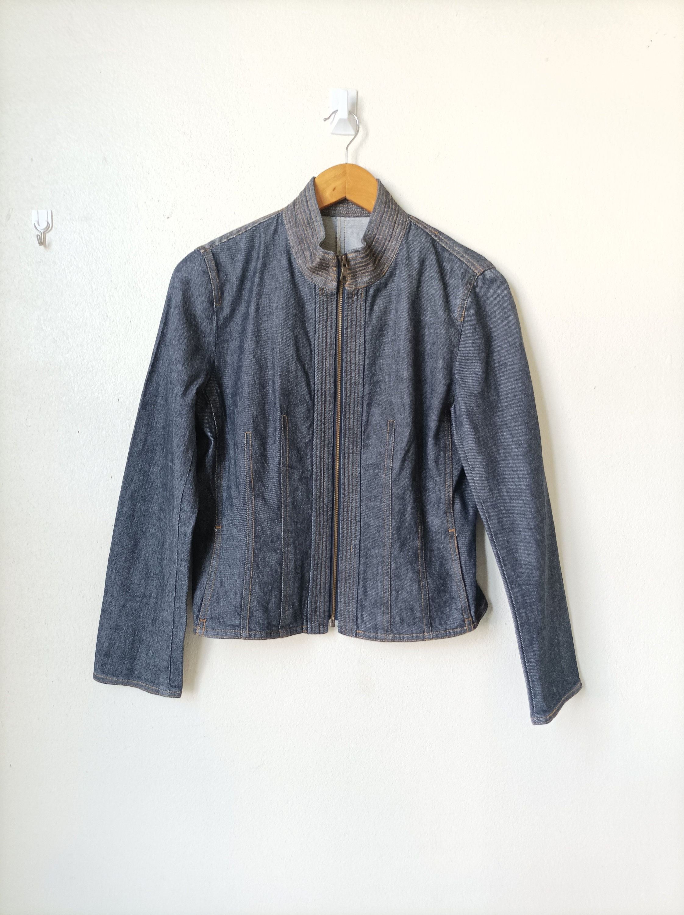 ジャケット・アウター HIROKO KOSHINO couture archive jacket HIROKO KOSHINO - 2000s Archive Fitted Denim Jacket Size 9 Japan