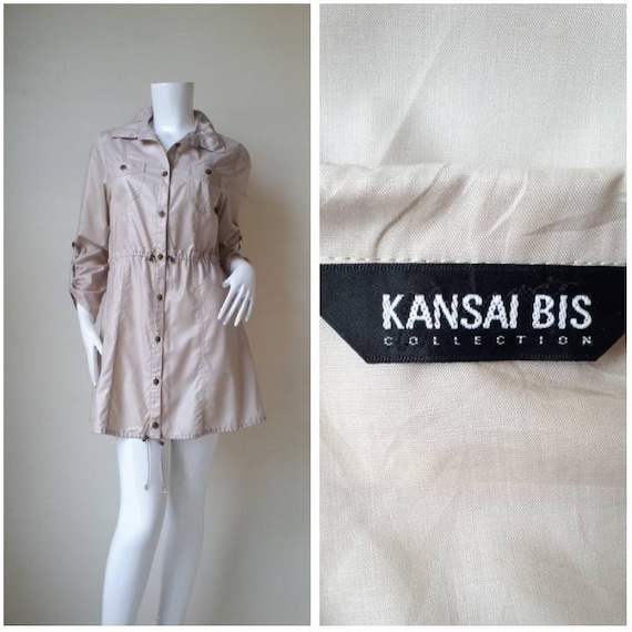 KANSAI BIS Kansai Yamamoto Shirt Dress / Rare Yama
