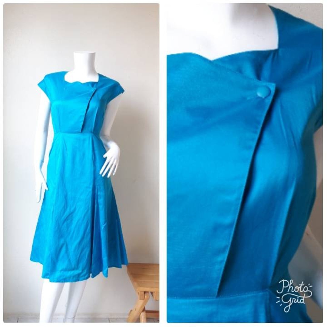 【送料込】 Size Dress Cotton Chloe Miss Vintage 40 Etsy - Small スーツ・フォーマル・ドレス
