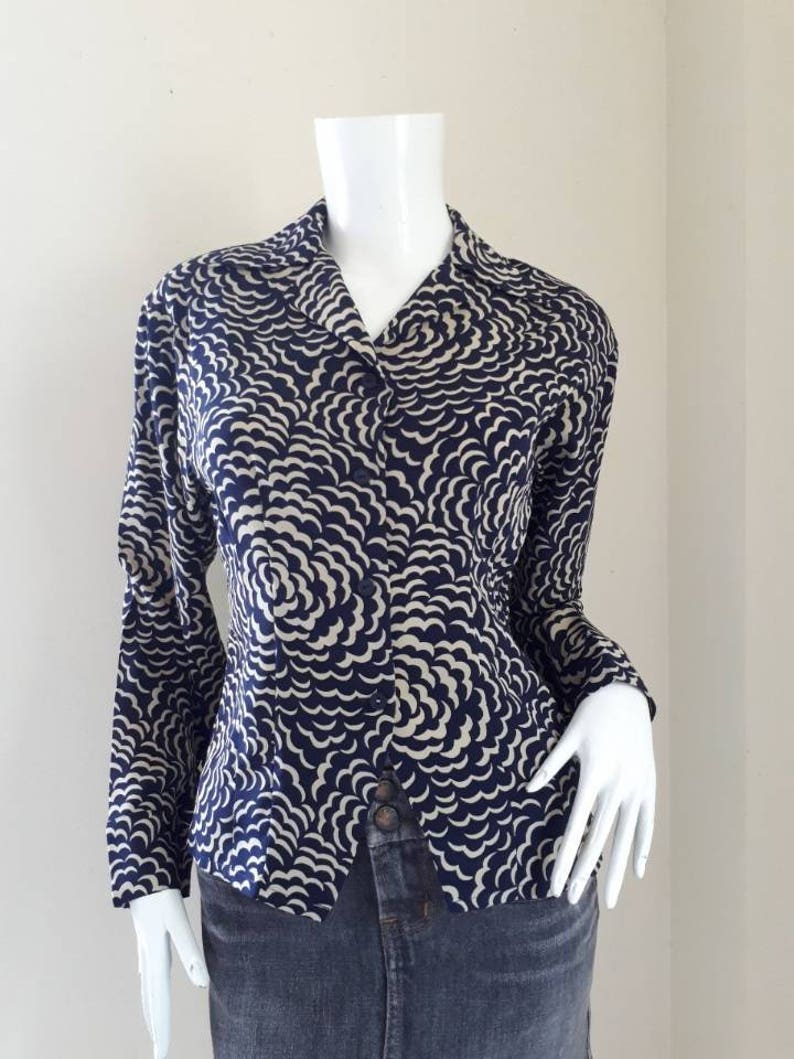 Norma Kamali Vintage Silk Shirt 1980's/ Women Shirt Small - Etsy