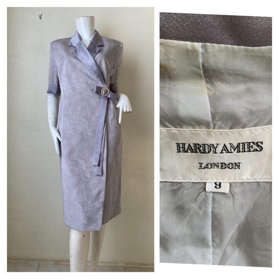 Hardy Amies, Vintage Hardy Amies London Wrap Dress women Size Medium.