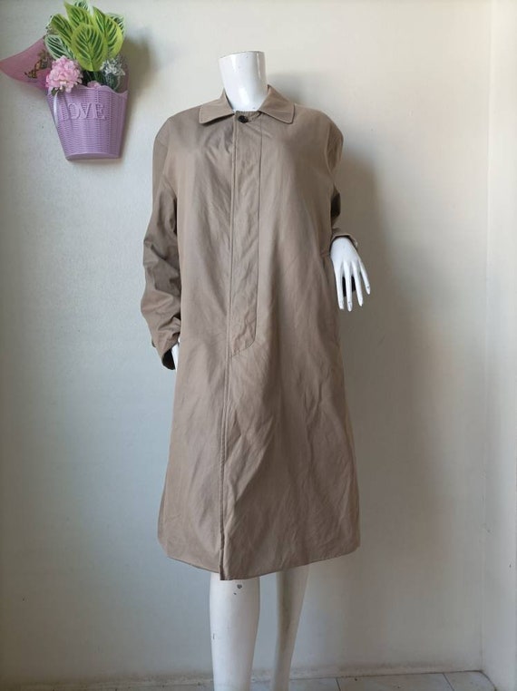 Vintage Valentino Amedeo Tan Trench Coat /   Size… - image 6